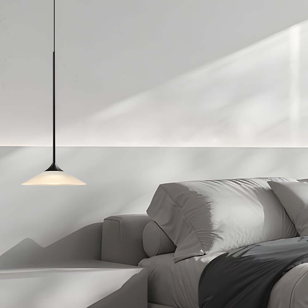1-Light 5W Mini Cone LED Pendant Light with Acrylic Shade