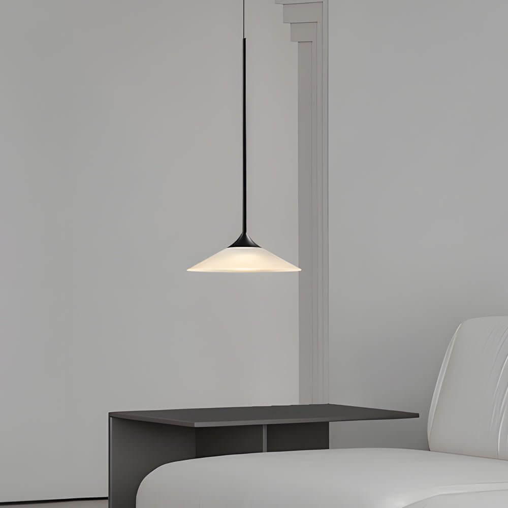 1-Light 5W Mini Cone LED Pendant Light with Acrylic Shade
