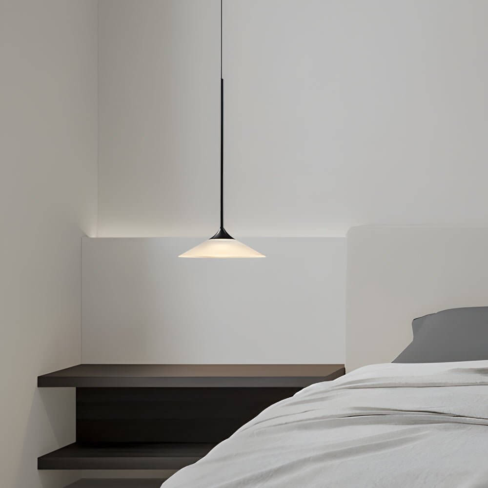 1-Light 5W Mini Cone LED Pendant Light with Acrylic Shade
