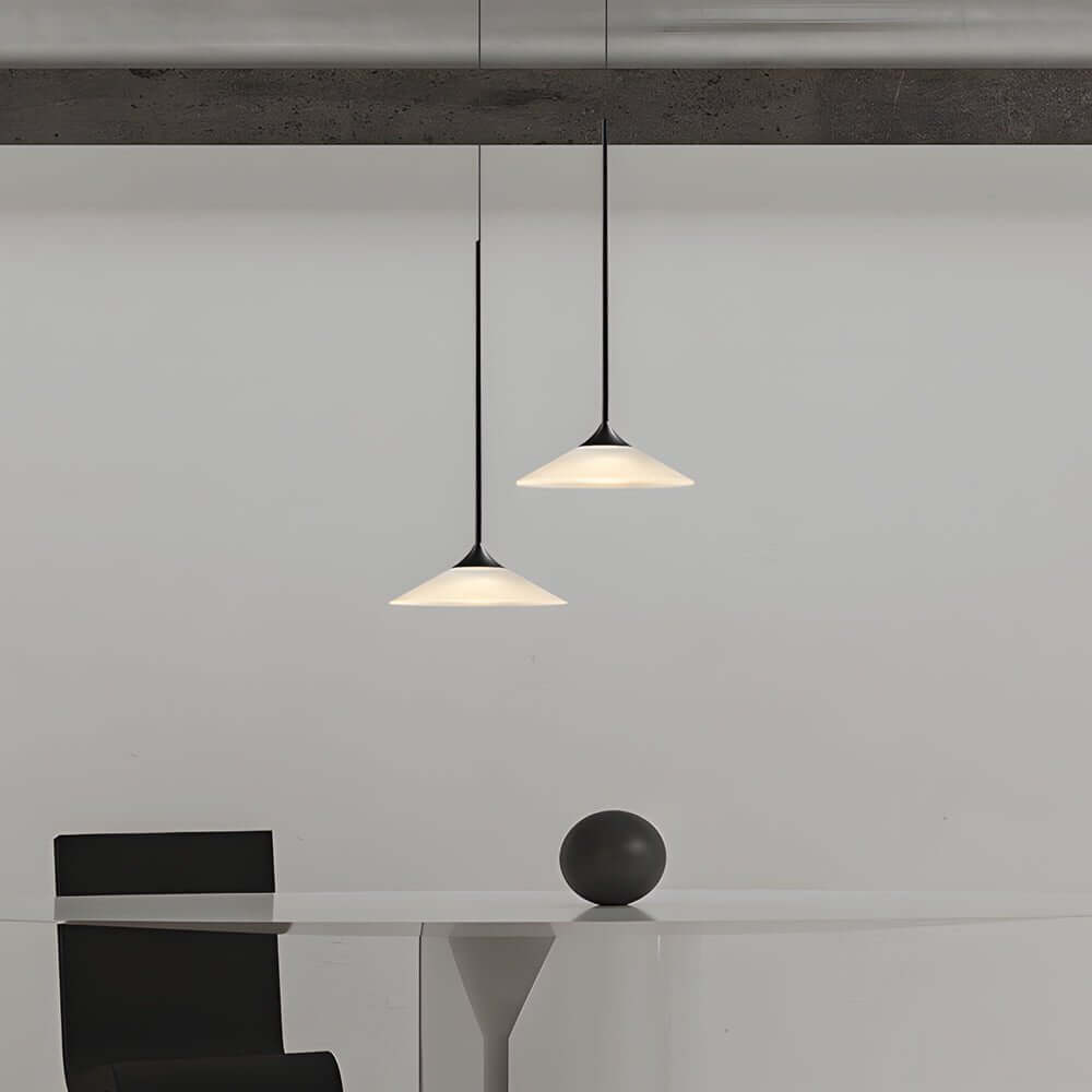 1-Light 5W Mini Cone LED Pendant Light with Acrylic Shade