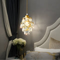 Mini Crystal Pendant Light - Modern Metal Ceiling Fixture, Contemporary Design, Elegant Hanging Light, Stylish Home Decor, Ideal for Dining Room & Kitchen