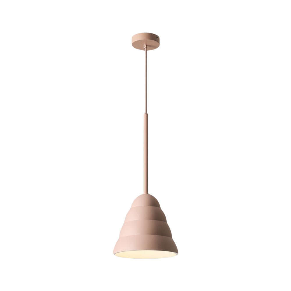 1-Light Resin Pink Figura Arc Pendant Lamp - Modern Ceiling Light, Stylish Home Decor, Elegant Lighting Fixture