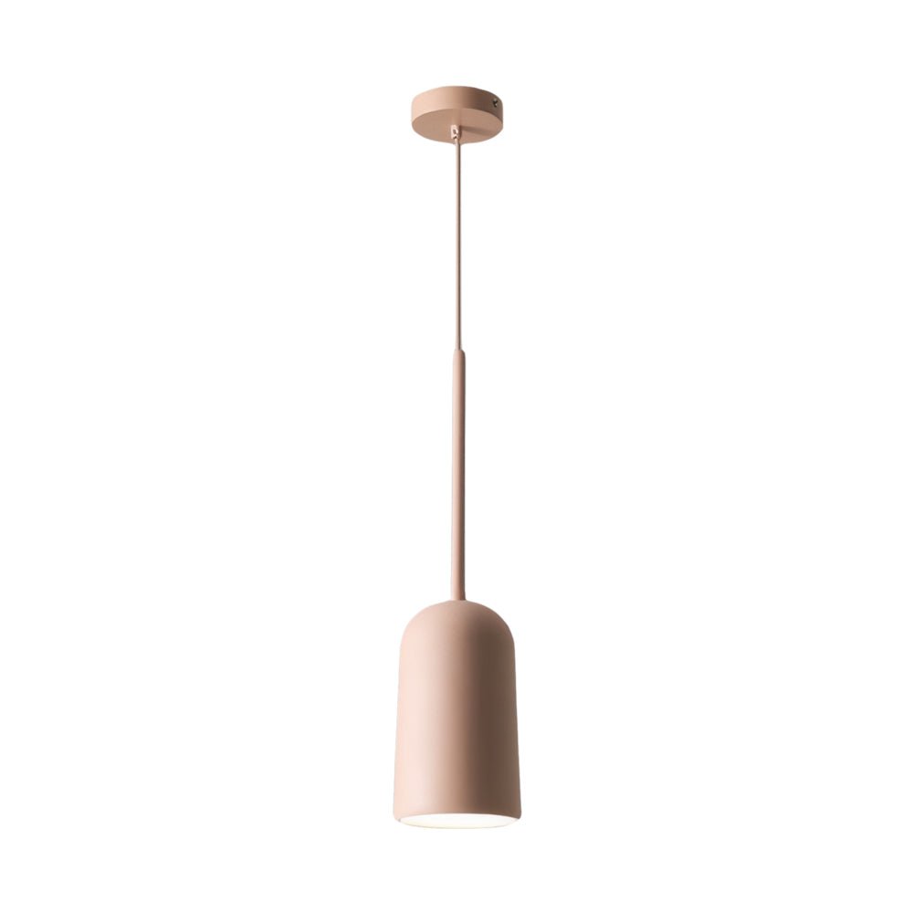 1-Light Resin Pink Figura Arc Pendant Lamp - Modern Ceiling Light, Stylish Home Decor, Elegant Lighting Fixture