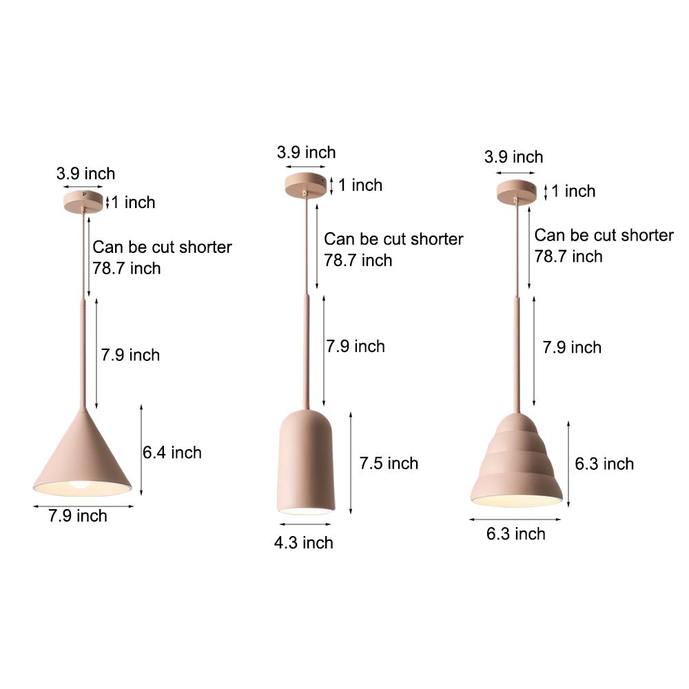 1-Light Resin Pink Figura Arc Pendant Lamp - Modern Ceiling Light, Stylish Home Decor, Elegant Lighting Fixture
