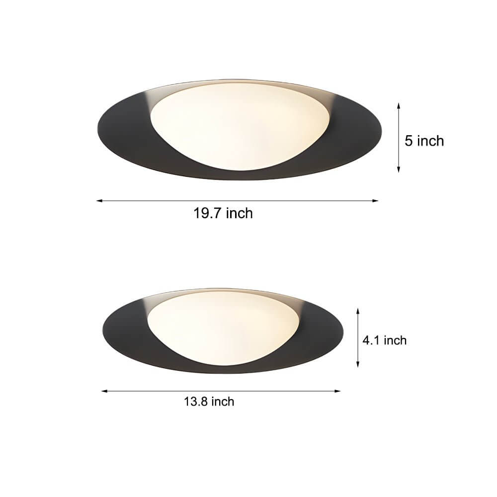 1-Light Round LED Flush Mount Ceiling Light - Modern Energy Efficient Fixture for Home Lighting