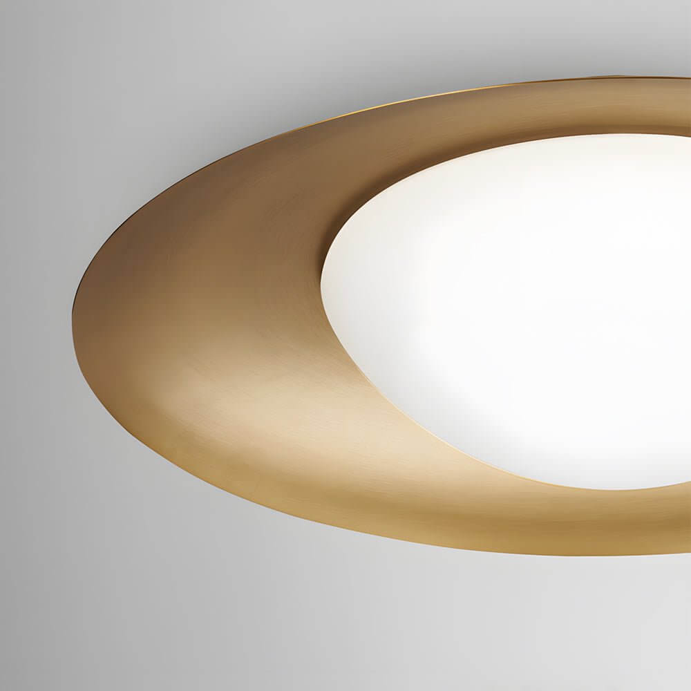 1-Light Round LED Flush Mount Ceiling Light - Modern Energy Efficient Fixture for Home Lighting