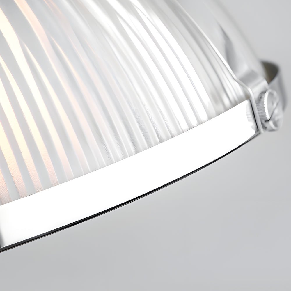 Striped Glass Shade Tungsten Wire 40W Pendant Light