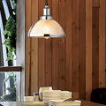 Striped Glass Shade Tungsten Wire 40W Pendant Light