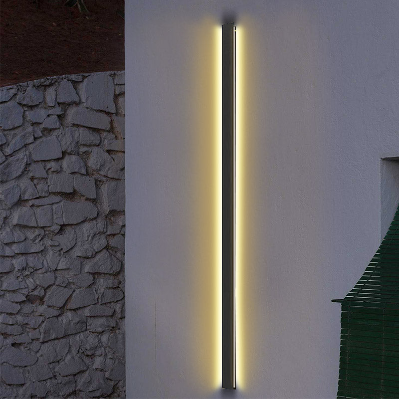 Long Linear LED Waterproof Minimalist Outdoor Wall Light