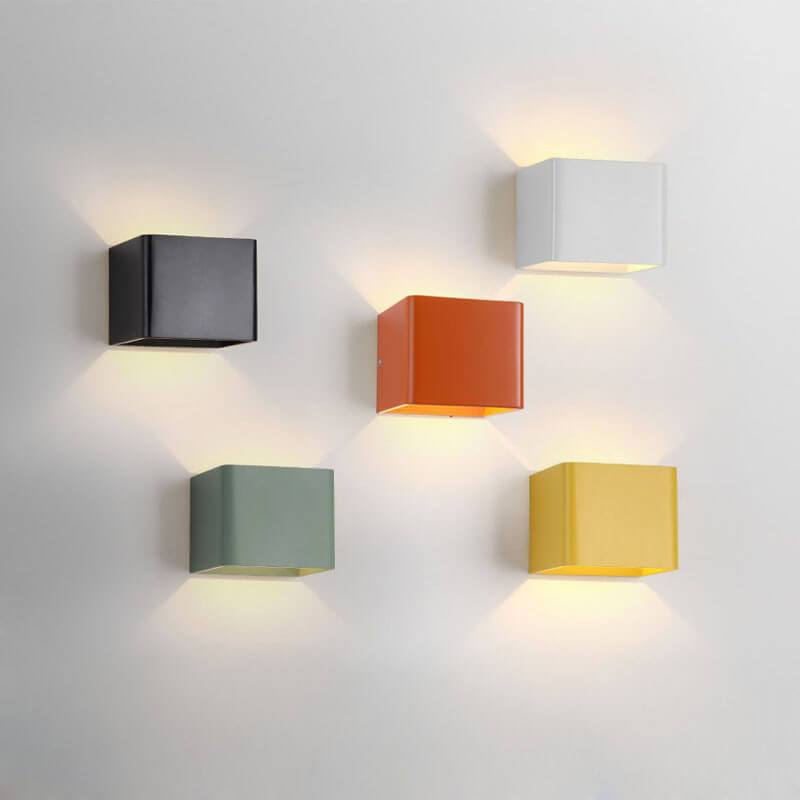 Modern Multicolor Aluminum LED Mini Wall Sconce Lamp