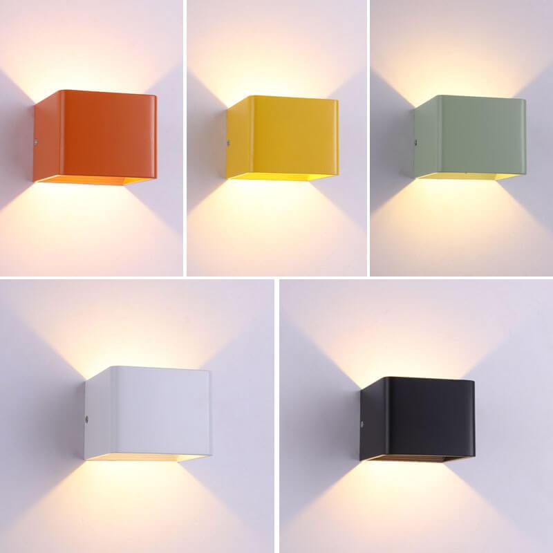 Modern Multicolor Aluminum LED Mini Wall Sconce Lamp