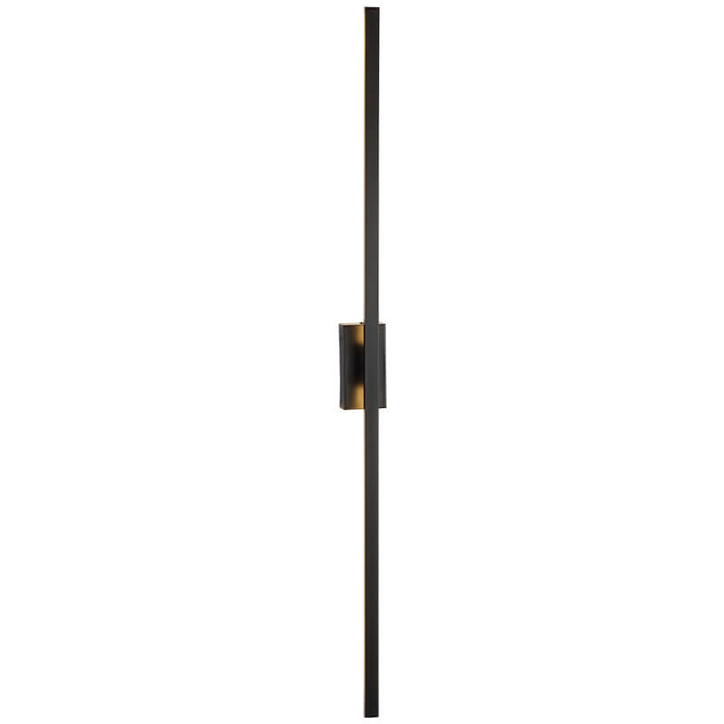 Nordic Minimalist Black Linear LED Mirror Wall Sconce Lamp