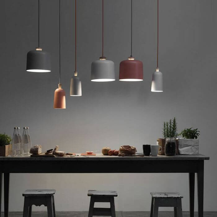 Modern Macaron Cylinder Aluminum 1-Light Pendant Light - Stylish Lighting Fixture for Home & Office