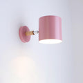 Nordic Macaron Cylinder 1-Light Wall Sconce Lamp - Rotatable Design for Modern Decor