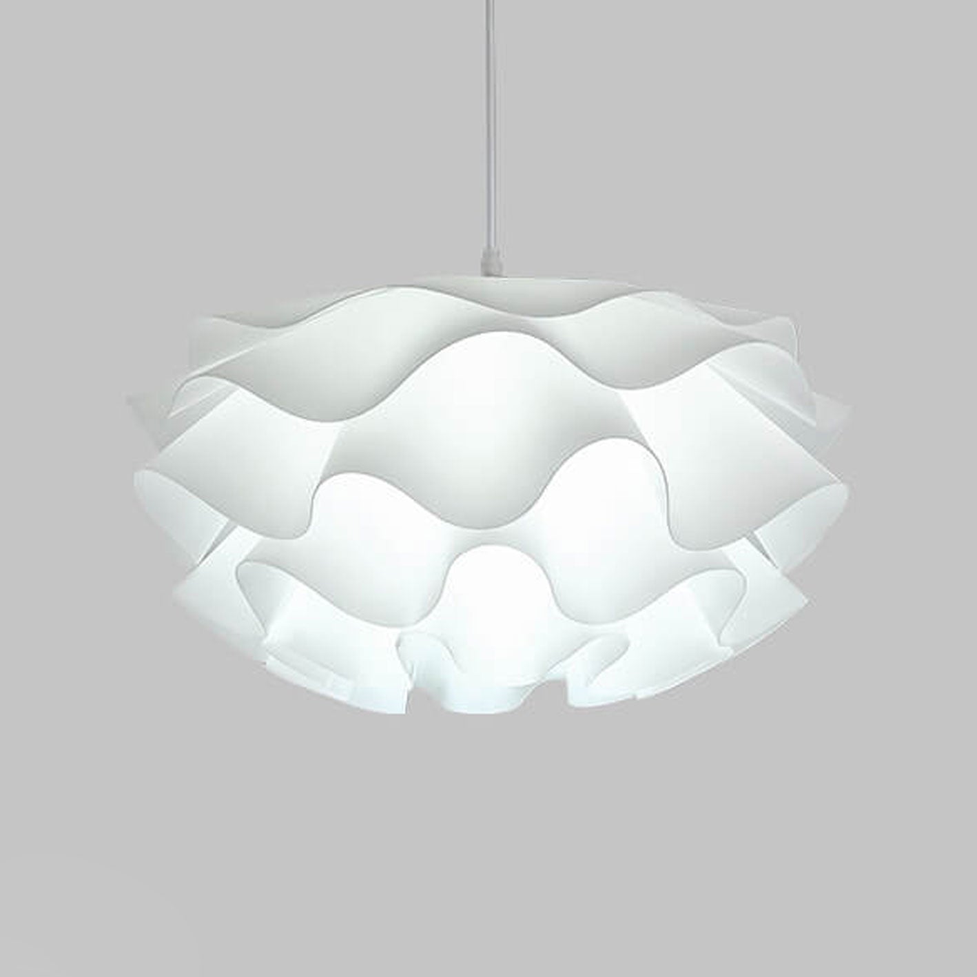 Modern Minimalist Iron Acrylic Floral Pendant Light - 1-Light Fixture for Living Room