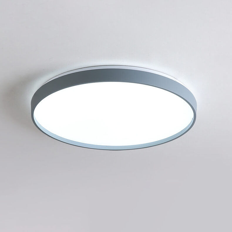 Modern Minimalist Round Acrylic LED Flush Mount Ceiling Light for Living Room & Bedroom