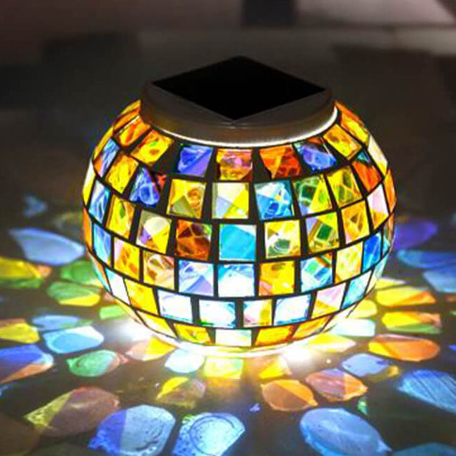 Tiffany Solar Waterproof LED Mosaic Lawn Light - Outdoor Decorative Lighting