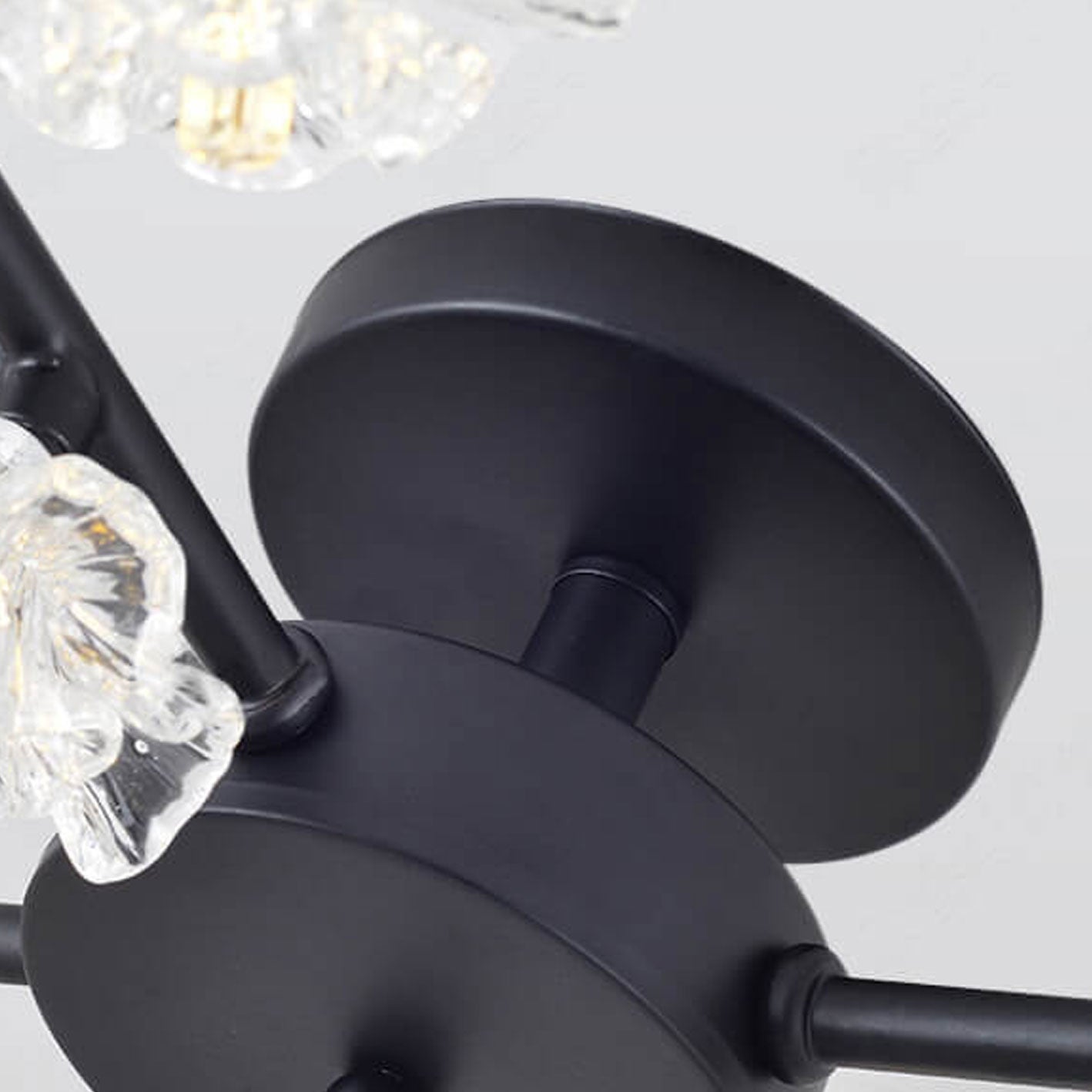 Nordic Creative Plum Blossom LED Semi-Flush Mount Ceiling Light