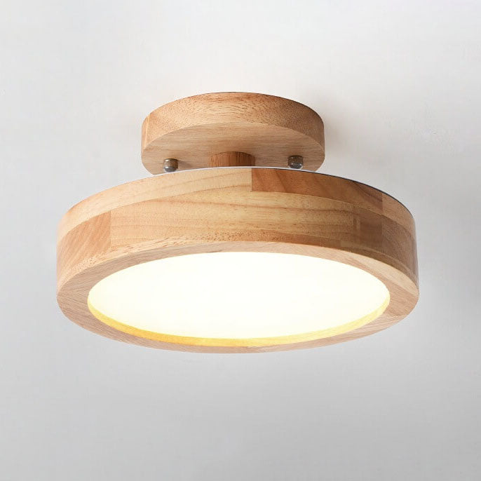 Nordic Round LED Semi-Flush Mount Ceiling Light - Modern Design, Energy-Efficient, Stylish Illumination