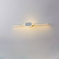 Modern Minimalist Oval Base LED Wall Sconce - Long Strip Design Vanity Light
