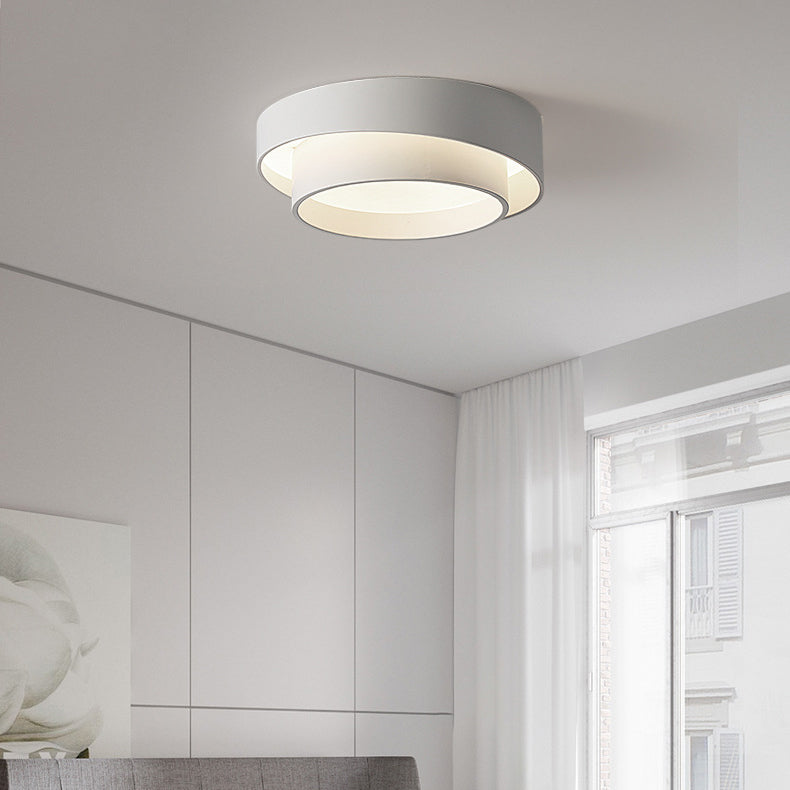 Modern Minimalist Overlapping Round LED Ceiling Light Fixture