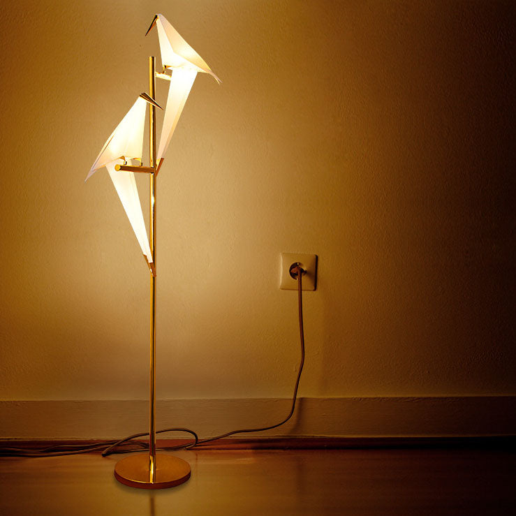 Modern Nordic Iron Bird 1/2-Light Floor Lamp - Stylish Standing Lighting for Living Room, Bedroom, Office, or Home Decor