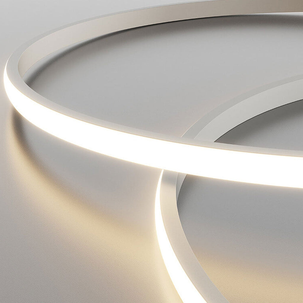 Nordic Aluminum LED Flush Mount Ceiling Light – Round Star Moon Design - Modern Home Lighting