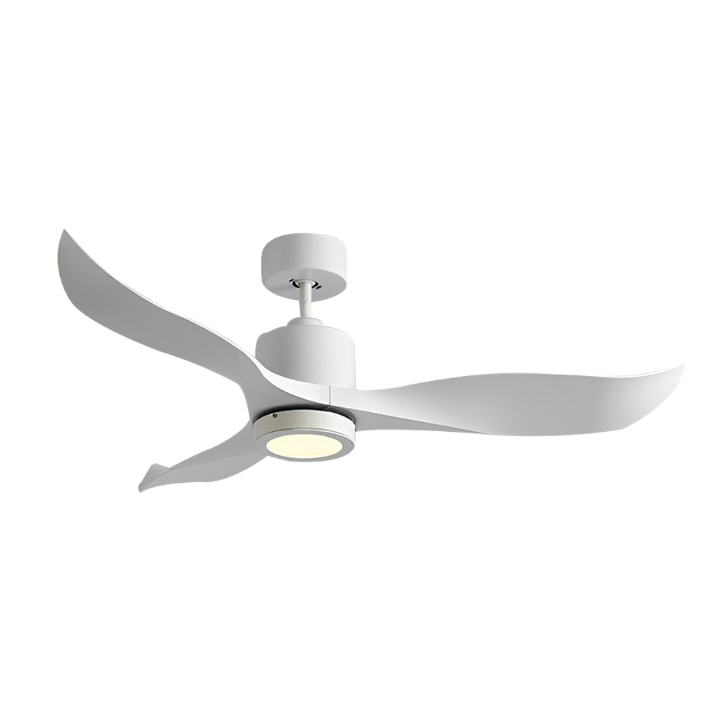 3 Blades Mute Intelligent Ceiling Fan Lamp with Remote Control & LED Nordic Design