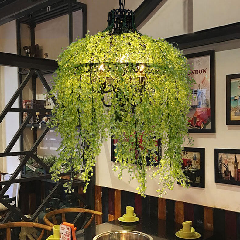 Creative Plant Vine Chandelier - 3-Light Decor Fixture