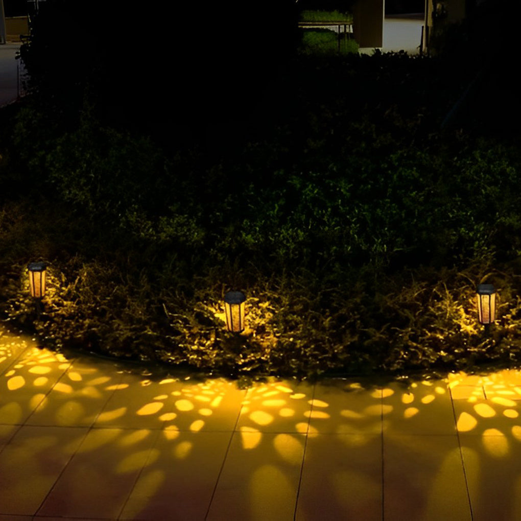 RGB Hexagon Solar Stake Light - Waterproof Outdoor Landscape Lighting