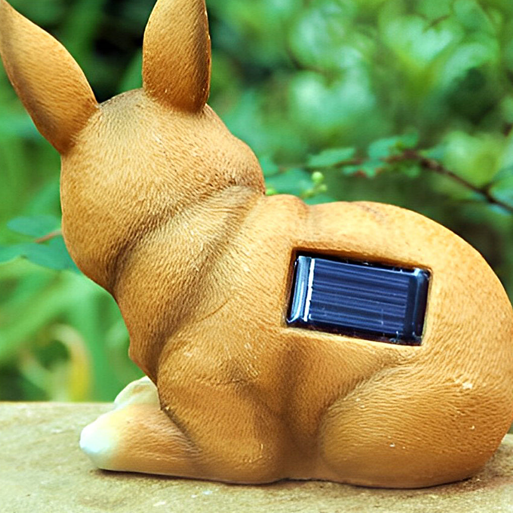 Resin LED Solar Lights for Garden - Dog, Rabbit, Snail, Owl Decor