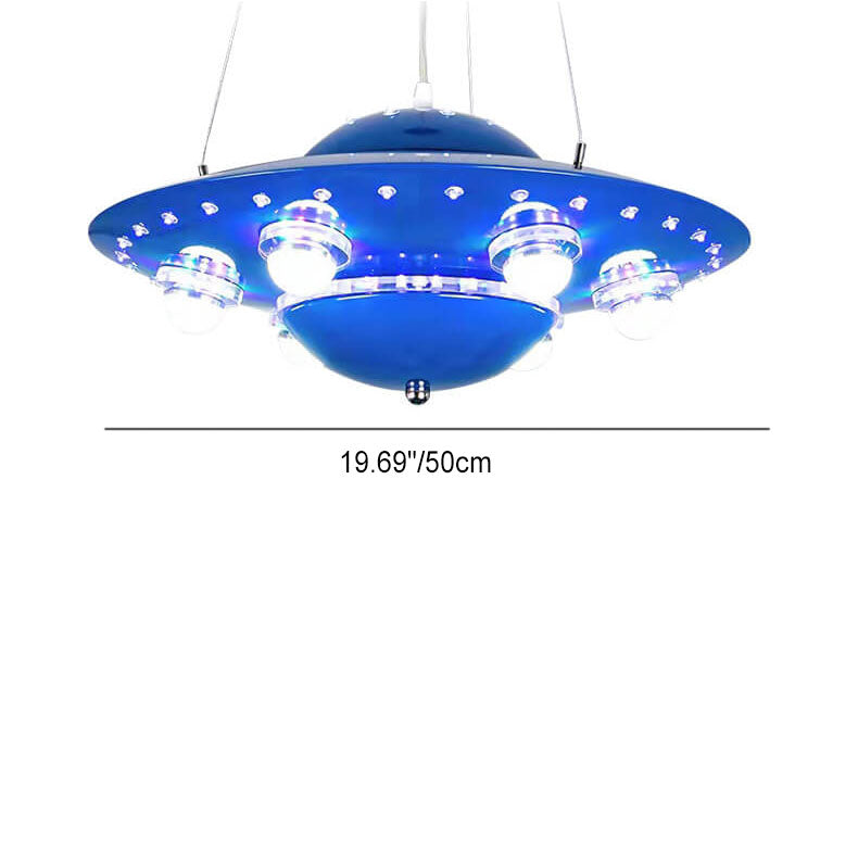 Contemporary Creative Kids Spaceship Iron Glass LED Chandelier for Bedroom Lighting, Unique Space-Themed Decor, Modern Children's Room Illumination, Fantasy LED Pendant Light for Playroom, Stylish Home Decor for Kids, Astronaut and Rocket Design Chandelie