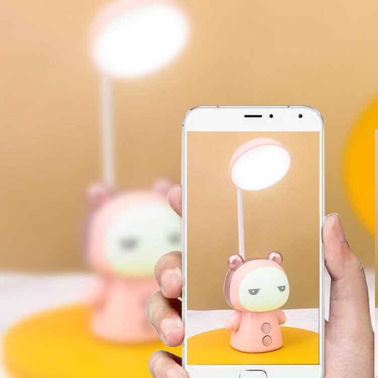 Cartoon Doll ABS Colorful Eye Care LED Desk Lamp for Kids