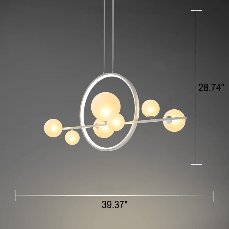 Modern Glass Bubble Chandelier - 7/10 Light Magic Bean Island Pendant Lighting