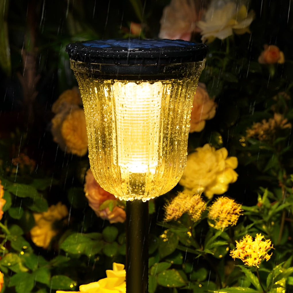 2Pcs Solar Motion Sensor Lawn Lights - Intelligent Outdoor Lighting for Garden Security