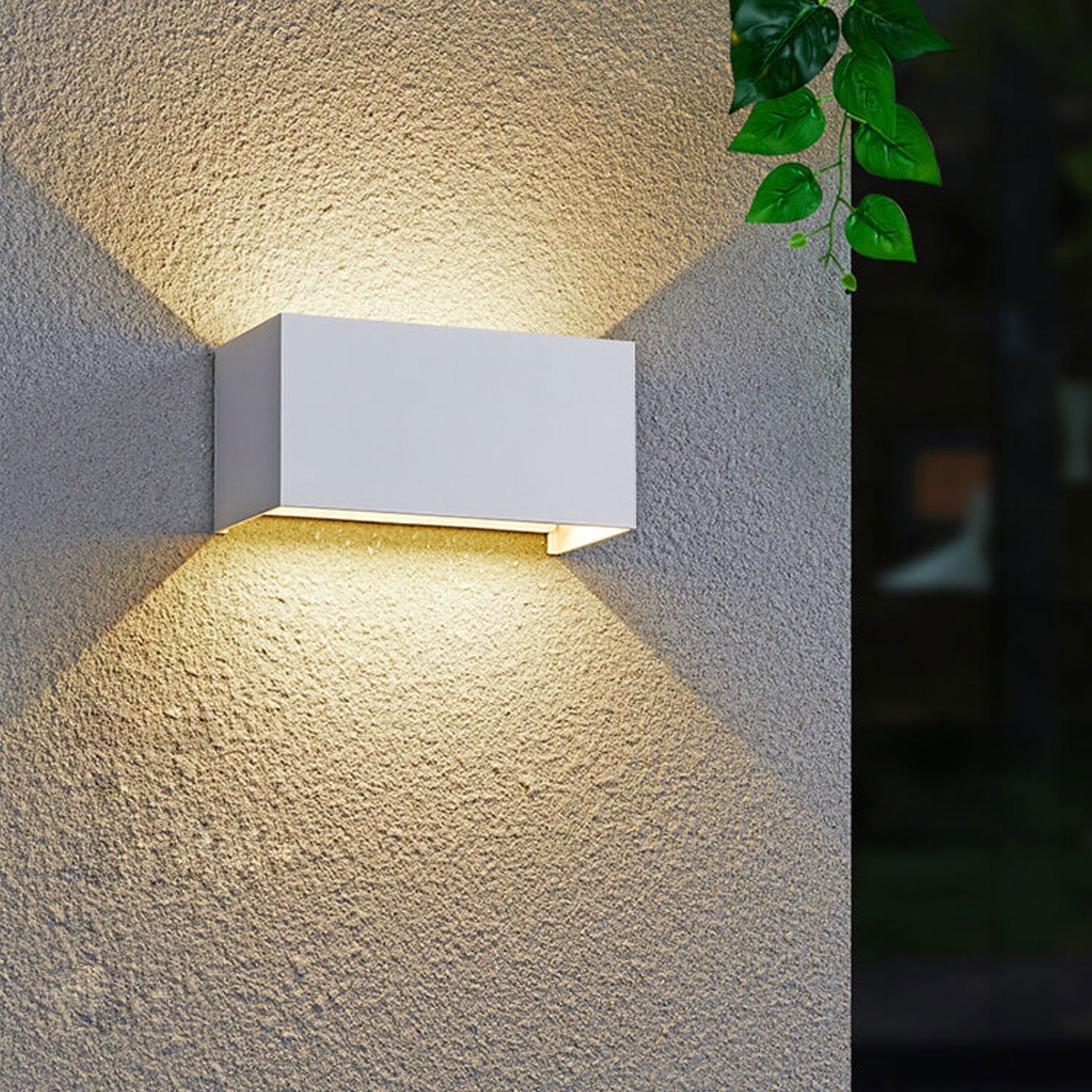 Modern Outdoor Waterproof Rectangular LED Wall Sconce – Up and Down Illumination
