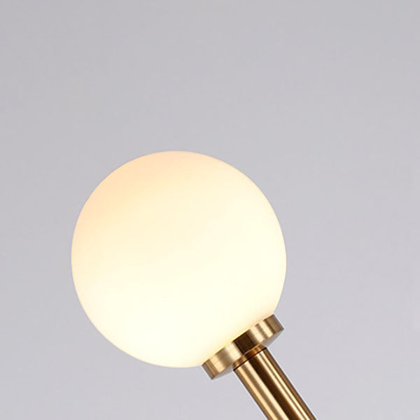 Contemporary Scandinavian 9-Light Metal Floor Lamp for Living Room