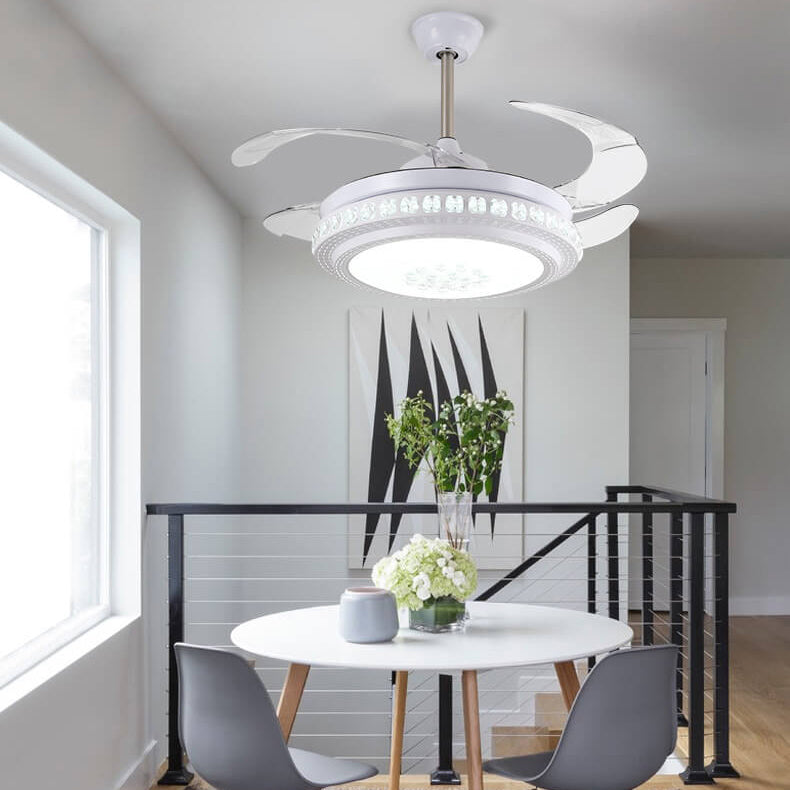 Modern Minimalist Star Piano Design LED Ceiling Fan Light