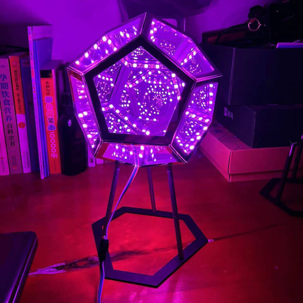 Infinity Dodecahedron LED Night Light Art Lamp for Home Décor