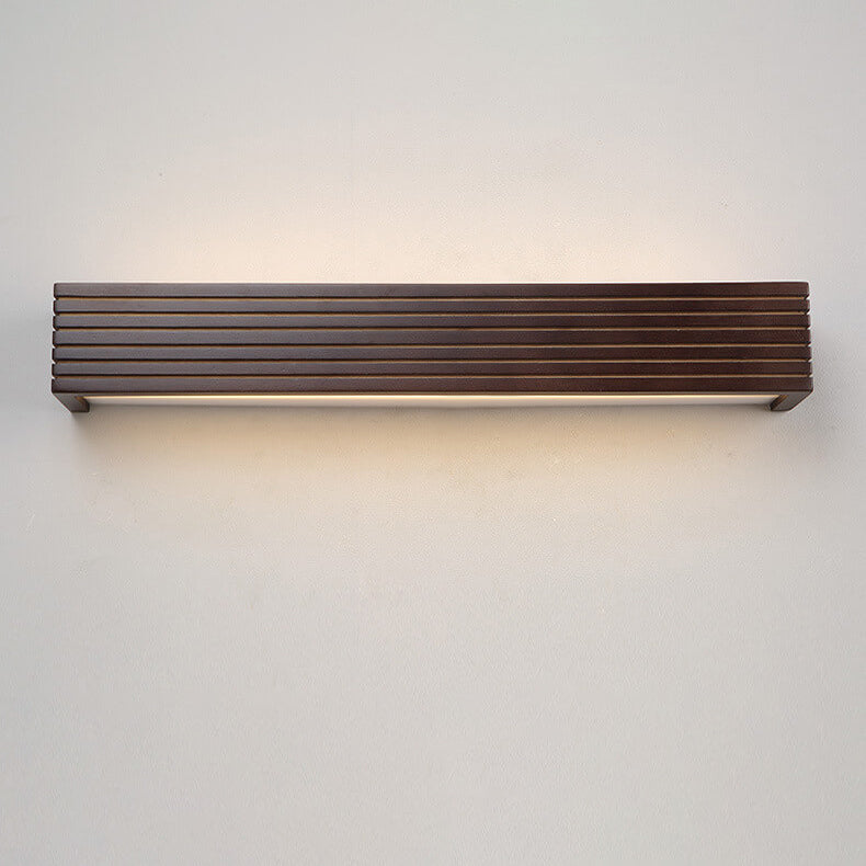 Modern Chinese Walnut Wall Sconce LED Lamp - Stylish Vanity Light Fixture