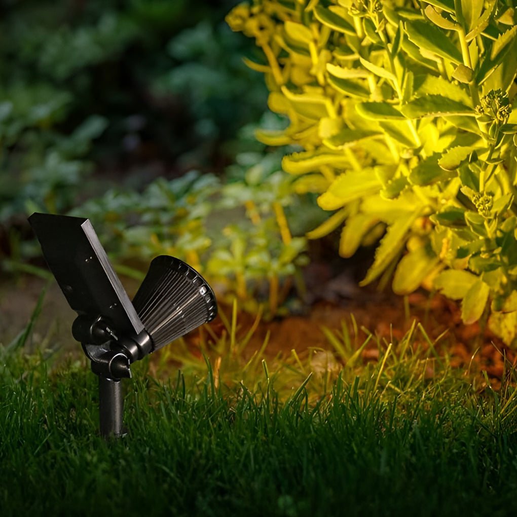 Solar Powered Waterproof Landscape Spotlights - Modern Outdoor Lighting