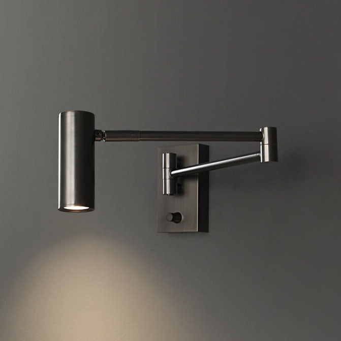 Nordic Luxury Copper Rotatable LED Wall Sconce Lamp for Eye Protection Reading