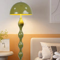 Contemporary Scandinavian Iron Mushroom Shade 1-Light Floor Lamp for Bedroom