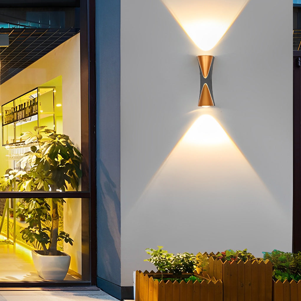 Modern Waterproof LED Outdoor Wall Lamp - Up and Down Lights
