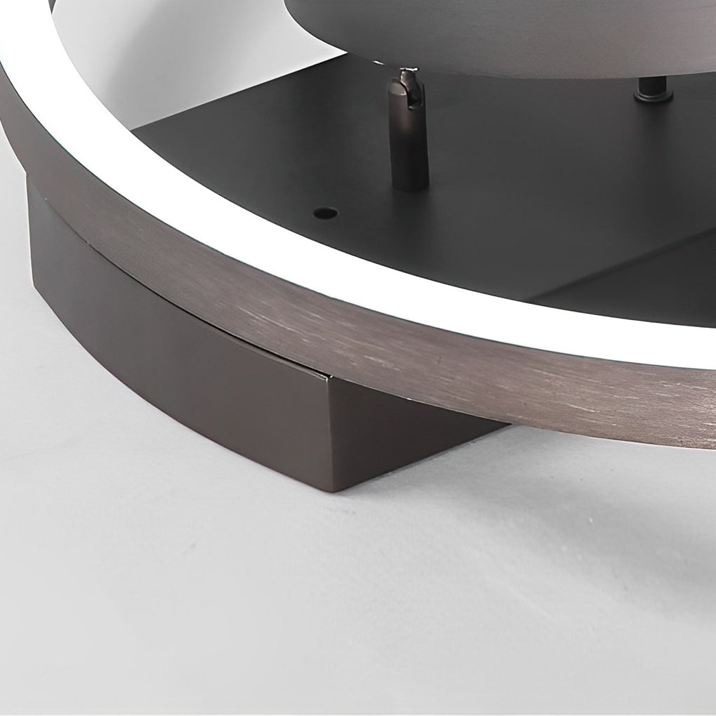 Adjustable Multiple Circular LED Modern Flush Mount Ceiling Light