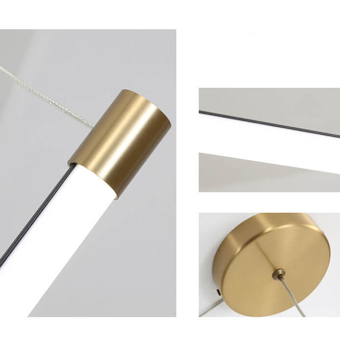 Modern Minimalist LED Wall Sconce - Thin Tube Aluminum Lamp for Living Room