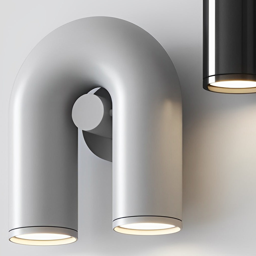Rotatable U-Shaped LED Nordic Wall Sconce - Modern Water Pipe Lamp for Home Decor