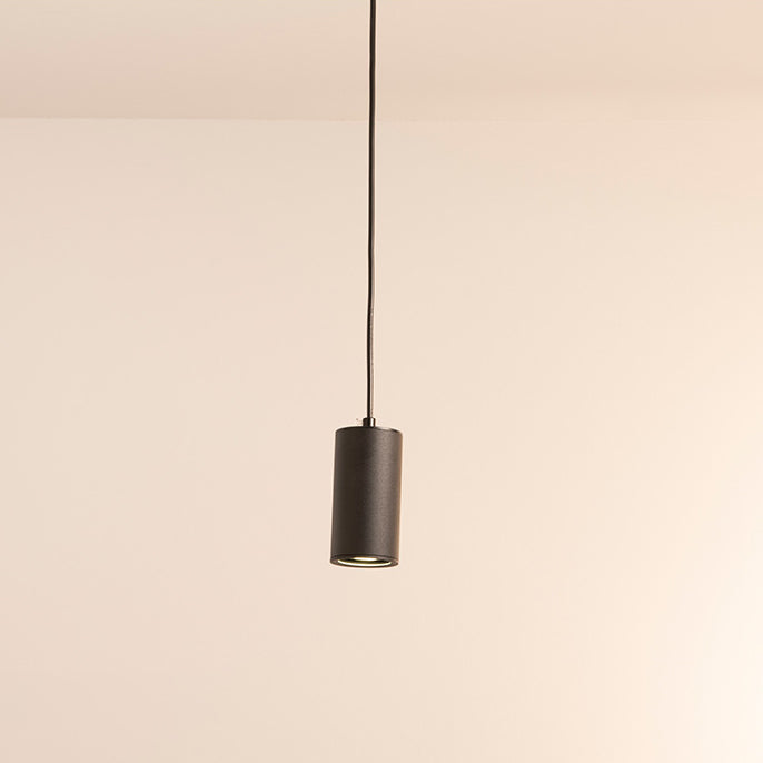 Modern Minimalist Iron Column Pendant Light - 1-Light Fixture for Living Room