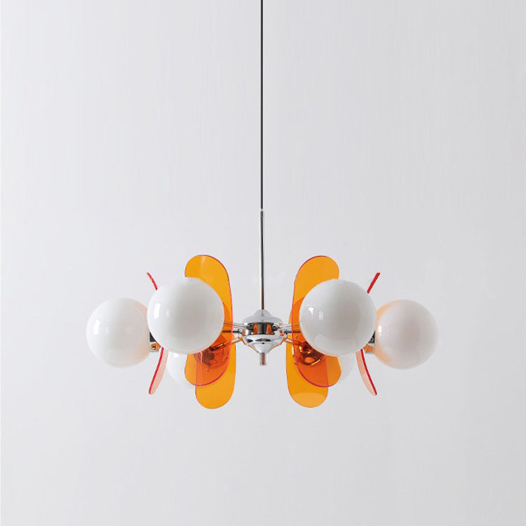 Modern Mid-Century Acrylic Magic Bean Chandelier - 3/5/6/8-Light for Living Room