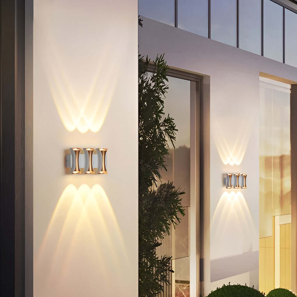 Waterproof Modern LED Up and Down Outdoor Wall Sconce Lighting